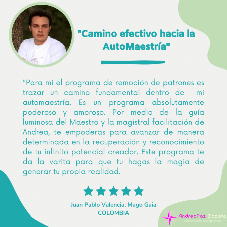 andra paz zapata, programa hito, remocion de patrones, intervencion en patrones, psicologa, creadora