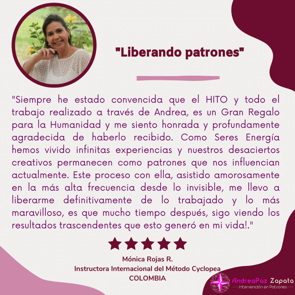 andra paz zapata, programa hito, remocion de patrones, intervencion en patrones, psicologa, creadora