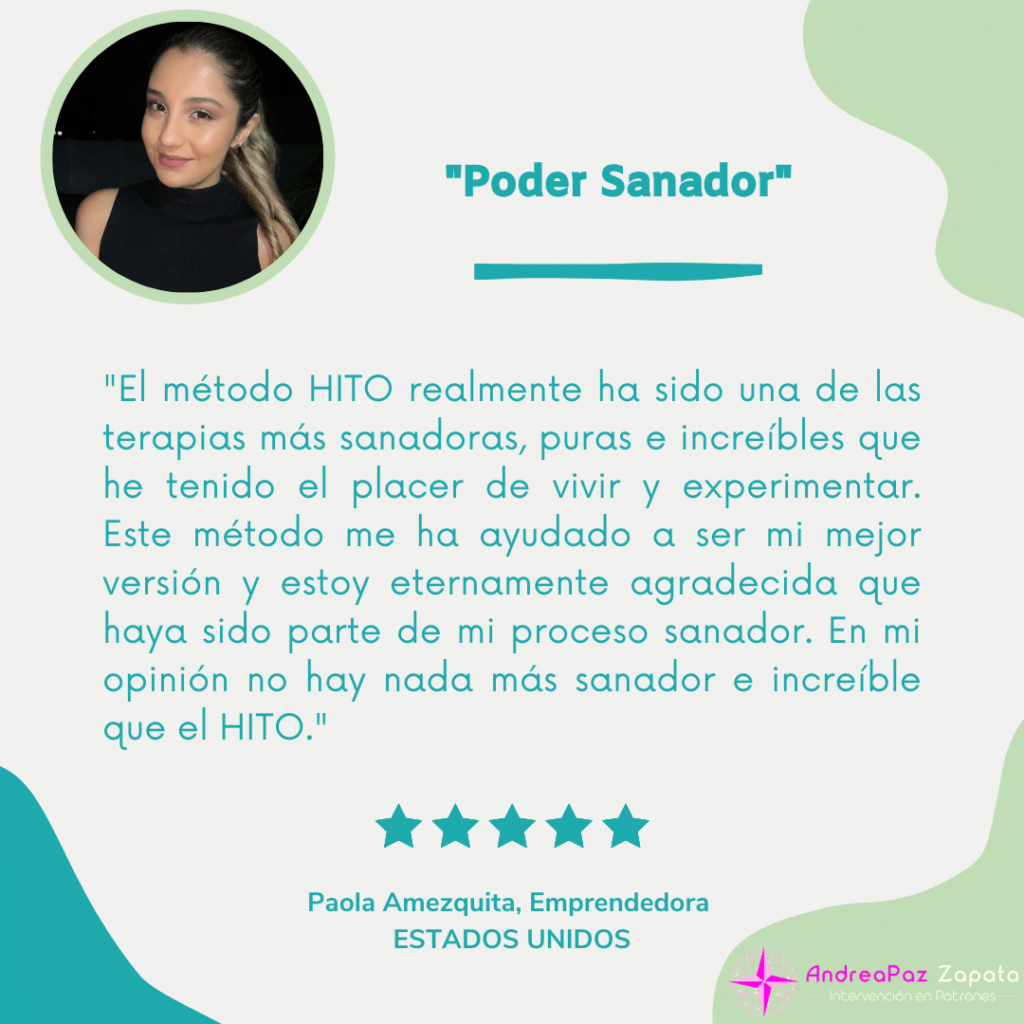 andra paz zapata, programa hito, remocion de patrones, intervencion en patrones, psicologa, creadora