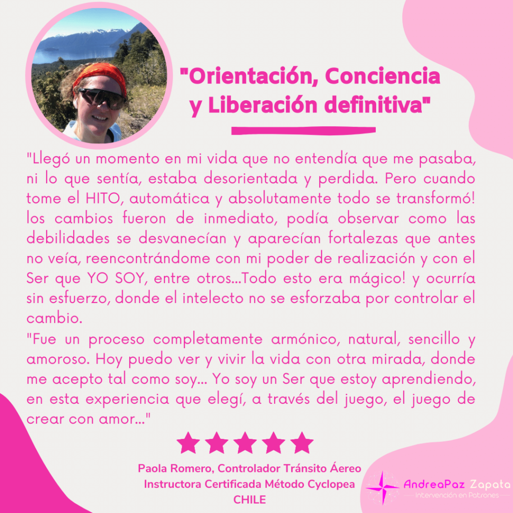andra paz zapata, programa hito, remocion de patrones, intervencion en patrones, psicologa, creadora