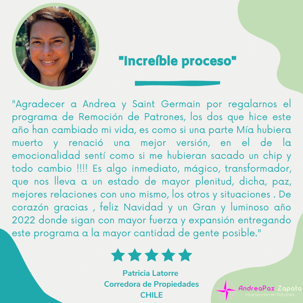andra paz zapata, programa hito, remocion de patrones, intervencion en patrones, psicologa, creadora