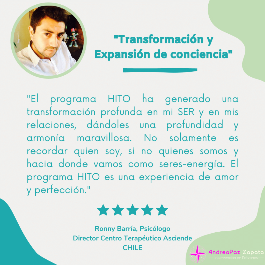 andra paz zapata, programa hito, remocion de patrones, intervencion en patrones, psicologa, creadora