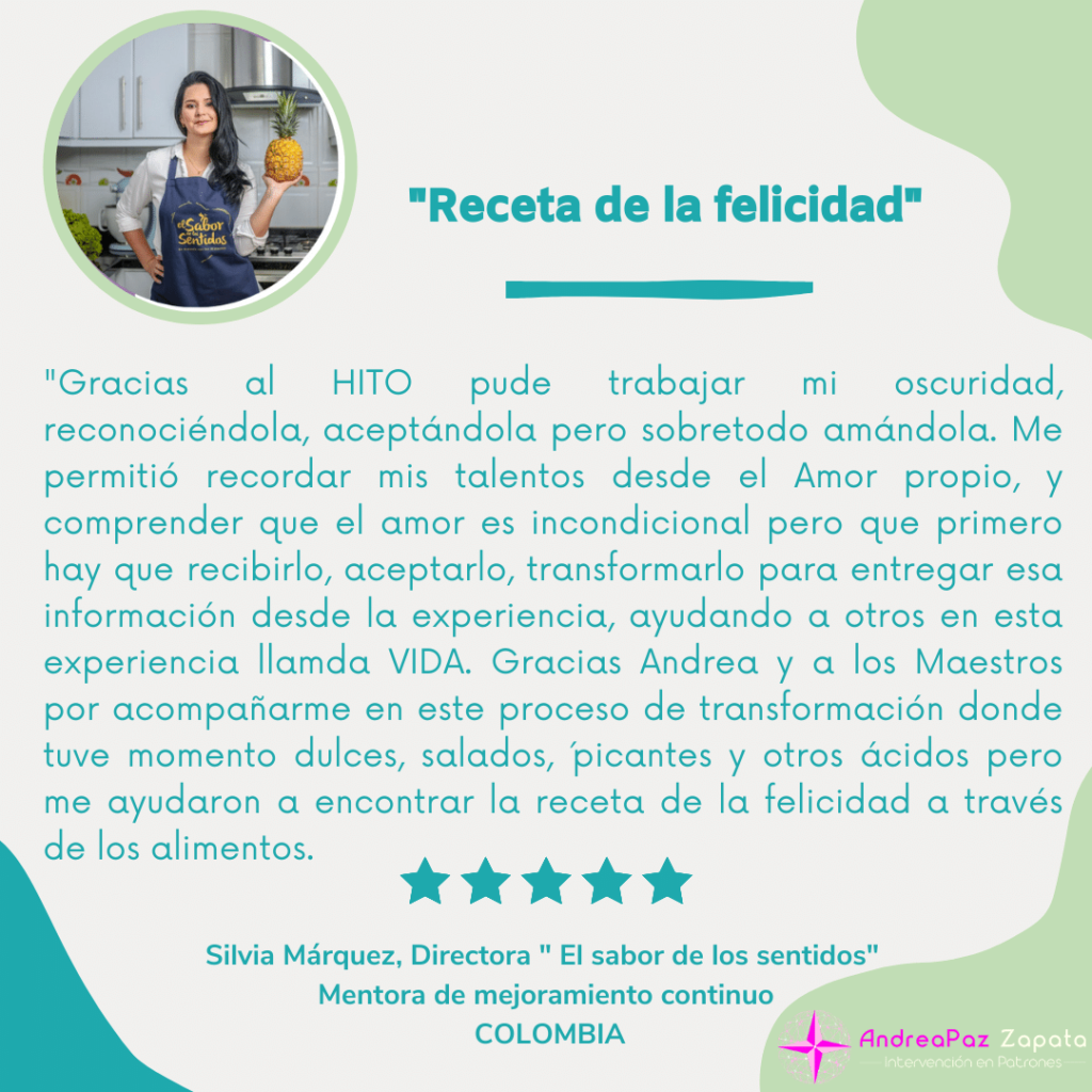 andra paz zapata, programa hito, remocion de patrones, intervencion en patrones, psicologa, creadora
